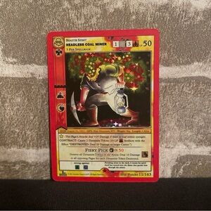 MetHeadless Coal Miner 11/163 - Full Holo NM/M - MetaZoo NightFall - 1st Edition